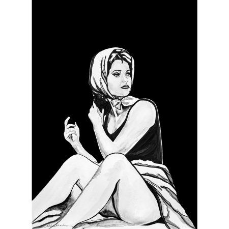 Sophia Loren State of Mind art print by Hilde Alet Malan