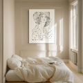 Amalfi allure art print by Hilde Alet Malan in a white frame mount, on a wall