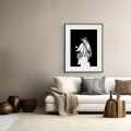 Open roads art print by Hilde Alet Malan in a black frame mount, on a wall