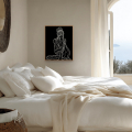 Reclaim yourself art print by Hilde Alet Malan in a cherry wood frame, on a wall