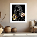 The rock that is higher than i art print by Hilde Alet Malan in a white frame mount, on a wall
